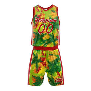 Uniforme de basket-ball anti-rides pour hommes Qualité supérieure Tenue de sport respirante Conceptions récentes Logo personnalisé/Uniforme de basket-ball en couleur - Product Image 1