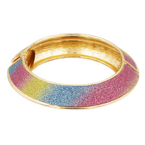 Braccialetti con perline in oro rosa multicolore placcato oro placcato alla moda braccialetti per lettiera - Product Image 1