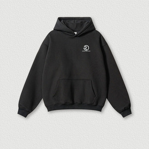 Nouveau vente en gros de sweat à capuche surdimensionné avec épaules tombantes sans piqûre poids lourd conception personnalisée sweat à capuche en coton pour hommes - Product Image 6