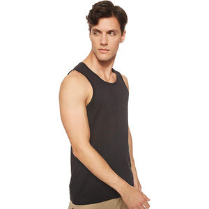 Camiseta sin mangas para hombre, nuevo diseño, tela de punto transpirable, precio al por mayor para entrenamiento, ropa informal de gimnasio lisa, camiseta sin mangas para hombre, MOQ bajo - Product Image 1