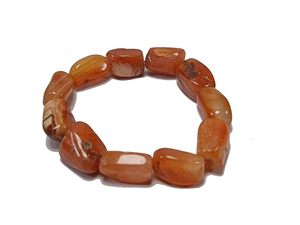 สร้อยข้อมือคริสตัลสีแดงหินก้อนกลมคริสตัลอัญมณีเครื่องประดับแฟชั่นสำหรับผู้ชายและผู้หญิงของขวัญ - Product Image 2