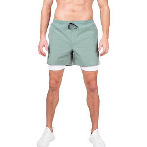 Pantalones de Compresión para Gimnasio, Entrenamiento, Running, Deportes, Fitness, Shorts con Forro para Hombre - Product Image 3