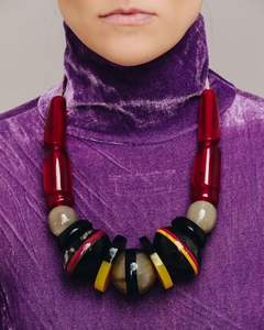 Collar de Cuentas de Resina Azul Cielo, Joyería de Moda 2026, para Mujeres y Niñas, a Precio Accesible, Artesanía en Resina - Product Image 5