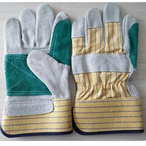 Gants de gréeur en cuir fendu robustes avec paume renforcée Gants de sécurité durables pour la construction, les mines et les travaux industriels - Product Image 4