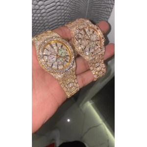 Reloj de Diamantes Cultivados en Laboratorio Totalmente Personalizado de Moda para Hombre, Estilo Hip Hop, Correa de Acero Inoxidable, Movimiento Miyota, Regalo de Joyería - Product Image 2