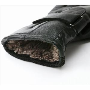 Guantes de Invierno de Lujo con Estilo Moderno, Guantes de Piel de Oveja con Puño de Piel de Zorro para Exteriores, con Logotipo Personalizado - Product Image 6