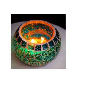 Porte-bougie en mosaïque de verre, vente en gros, Votive en vrac, promotion, meilleur Design de décoration intérieure - Product Image 6