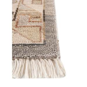 Alfombra de Lana Anudada a Mano Clásica Azul Tomillo 9x12 Rectangular con Patrón de Medallón para Sala de Estar, Dormitorio o Pasillo Local-1066 - Product Image 4