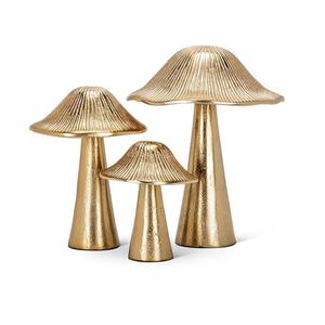 Sculpture de champignon en aluminium Art Déco de qualité supérieure, sur mesure, faite à la main, pour la décoration intérieure, écologique et durable - Product Image 1