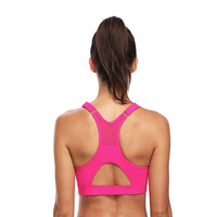 Soutien-gorge de sport pour femme de haute qualité, grande taille, respirant, couleur rose, coupe ajustée, léger, maintien élevé, mode urbaine et course à pied