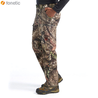 2022 pantalons de camouflage en polyester de haute qualité pour hommes avec conception laser d'arbre véritable impression de logo personnalisé derniers produits de chasse