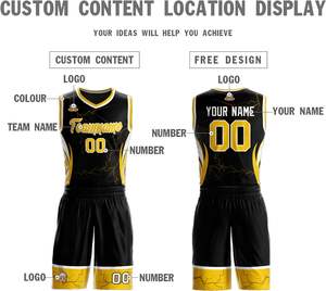 Ensemble d'uniformes de basket-ball, coupe athlétique, matériau léger, uniforme de basket-ball pour les matchs de compétition - Product Image 3