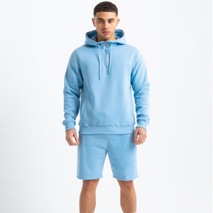 Vêtements personnalisés vierge détresse pleine fermeture éclair sweat à capuche court et Double taille sweat hiver coupe-vent survêtements hommes - Product Image 4