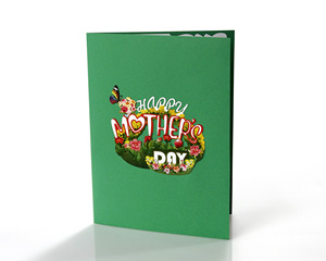 การ์ดอวยพรป๊อปอัพ3D ของขวัญวันแม่พร้อมดอกไม้และสุขสันต์วันแม่ - Product Image 5