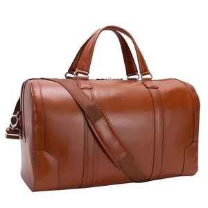 Mens Duffle Bag Genuine Cowhide Leather Travel <b>Luggage</b> Bags Custom Design Genuine Leather Duffle Bag Men - Product Image 1