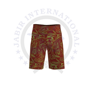 Pantalones cortos de playa de secado rápido de satén de poliéster 100% informales para hombre, estampado personalizado, cintura elástica media, tejido impermeable - Product Image 2