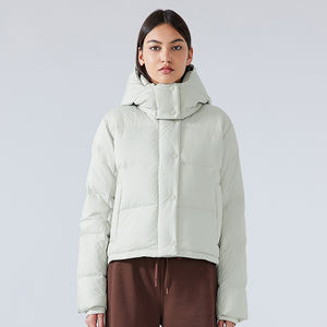 Chaqueta universitaria de plumón personalizada para mujer, chaqueta acolchada, chaquetas acolchadas con burbujas recortadas para mujer, abrigos para mujer, ropa de invierno - Product Image 4