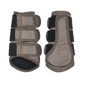 Joxar-bota de cepillado de alta calidad, accesorio ecuestre Havana, protección de piernas, Oliva - Product Image 3