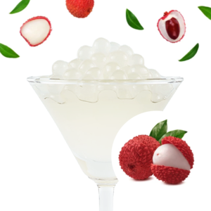 Lychee Flavored <b>Bubble</b> <b>Tea</b> <b>Ingredients</b> with Popping Boba Syrup Packaged in Bottles - Product Image 6
