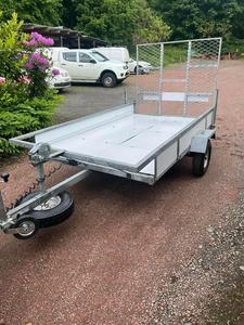 Remorque à plateau plat, capacité de charge de 1001 à 2000 kg, remorques utilitaires en acier pour le transport - Product Image 2