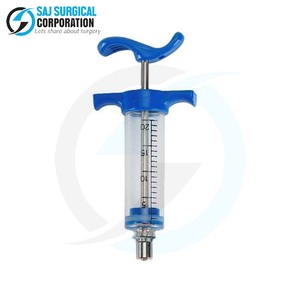 Jeringa veterinaria de acero alemán de primera calidad, diseño a prueba de óxido para una dosificación precisa, uso esterilizable, clínicas, SAJ SURGICAL CORPORATION - Product Image 3
