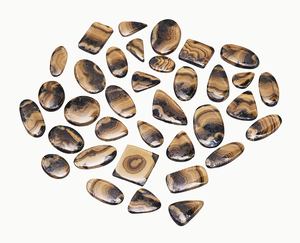 Cabochon de Schalenblende naturel pierres précieuses en vrac lot de gros cristal semi-précieux mélange de guérison formes cabine fabrication de bijoux à bricoler soi-même - Product Image 1