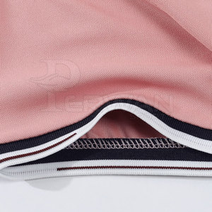 Hommes de haute qualité pour T-shirts polo 100% coton coupe ajustée respirant à manches courtes motif solide vêtements tricotés de qualité supérieure - Product Image 3