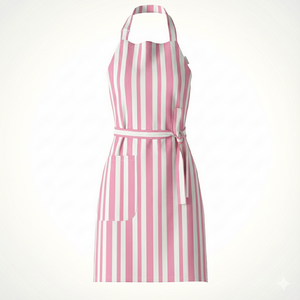 Cotton Kitchen <b>Apron</b> Minimalist Stripe Design with Adjustable Straps & Large Pockets Ideal for <b>Cooking</b> & Baking - Product Image 2