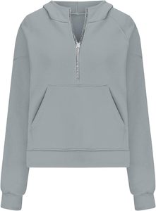 QIANSHI sweat à capuche zippé personnalisé unisexe Boxy fermeture éclair blancs 500 gsm sweat à capuche coton lourd polaire recadrée hommes sweat à capuche zippé - Product Image 3