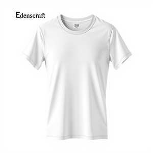 Camiseta interior de algodón ajustada para hombre, Diseño de manga de cuello personalizable, ecológica, absorbe la humedad, ligera, transpirable, de secado rápido - Product Image 5