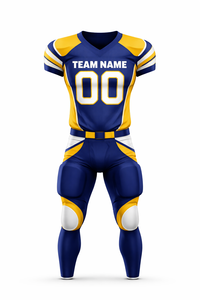 ชุดยูนิฟอร์มอเมริกันฟุตบอลแบบกำหนดเอง ชุดเต็ม เสื้อและกางเกง  ชุดกีฬาสำหรับทีม  ออกแบบได้ตามต้องการ สำหรับผู้ชาย เด็ก และผู้ใหญ่ - Product Image 2