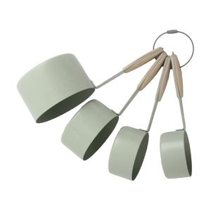 Soft Touch Silicone Handles, 4 pieces Stainless Steel <b>Measuring</b> <b>Spoons</b> Set - Product Image 3