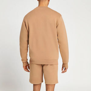 2024 Custom Logo Men's <b>Thermal</b> <b>Fleece</b> Jogger Track Suit Solid Color Printed Sweatshirts Shorts Embroidered Logo Winter Twin Sets - Product Image 6