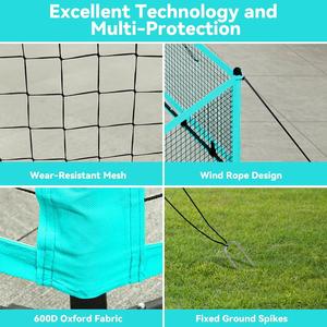 Portable 15.5ft <span class=keywords><strong>Gaga</strong></span> Ball Pit Play Set pour enfants Backyard Sports de plein air Activités <span class=keywords><strong>Sac</strong></span> de rangement 2 <span class=keywords><strong>Gaga</strong></span> Balls Wind Ropes Ground - Product Image 3