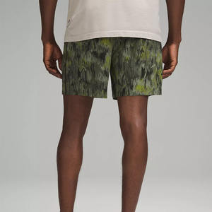 Shorts de sport pour homme en toile écologique 100% polyester, séchage rapide, respirant, anti-froissement, extensible dans les quatre sens, taille mi-haute, pour la course à pied - Product Image 4