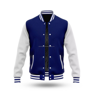 เสื้อแจ็กเก็ตแบบเลตเตอร์แมนสำหรับผู้ชายเสื้อแจ็กเก็ตผ้าขนแกะสำหรับผู้ชายทำจากปากีสถานที่นิยมมากที่สุด - Product Image 4