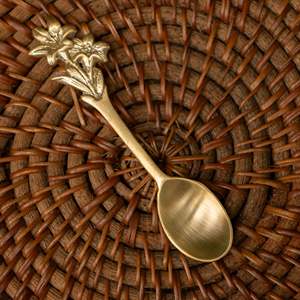 Cuchara de latón de alta calidad para uso de catering de restaurante en casa de hotel al mejor precio de la India - Product Image 2