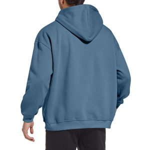 2026 gros sweats à capuche homme sweat à capuche décontracté couleur unie pour homme respirant Logo personnalisé sweat à capuche pour hommes - Product Image 2