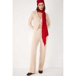 Pantalones Suaves con Cintura Elástica y Acanalado - Product Image 1