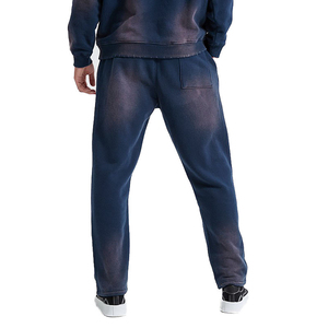 Pantalones Casuales de Lona con Lavado Ácido para Hombre, Diseño Personalizado OEM 2025, 100% Algodón, Transpirables, Cintura Elástica, Alta Calidad, Invierno - Product Image 1