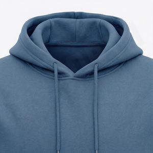 Sweat-shirts à capuche épais pour homme, basiques, en mélange de coton, avec logo personnalisé, haute qualité, 100% coton molletonné, fermeture éclair intégrale, hauts pour homme - Product Image 4