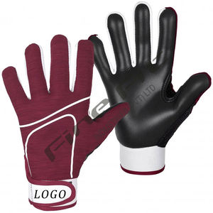 Guantes de fútbol americano Unisex personalizados de primera calidad Ligero Flexible Transpirable Ajustable Agarre suave Ropa cómoda - Product Image 1
