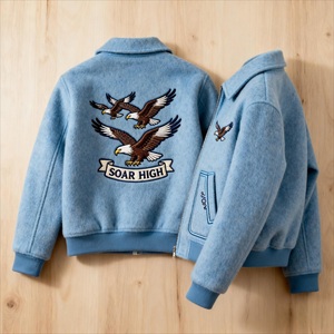 Chaqueta Universitaria de Béisbol Vintage Personalizada para Hombre, Estilo Bomber Retro con Bordado, Cuello Alto y Mangas de Cuero - Product Image 6