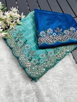 Vêtements et accessoires ethniques les plus vendus, sari en georgette à imprimé numérique, design imprimé de luxe, boutique indienne Nx pour femmes, en stock