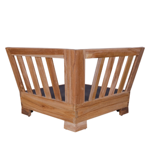 Sofá de Exterior Hecho de Madera de Teca Maciza, Duradero y Ecológico con la Mejor Calidad a un Precio Accesible - Product Image 1