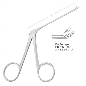 Instrumentos de ontología de alta calidad, fórceps ENT de acero inoxidable, fórceps de oreja de cocodrilo de 8,5 cm, fórceps de oreja de Metal Manual Struempel - Product Image 1