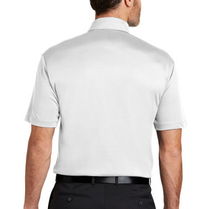 100% polyester blanc Offre Spéciale polos piqué solides de haute qualité pour hommes - Product Image 2