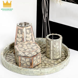 Incense Burner Censer Suitable for Ramadan <b>Eid</b> <b>Gifts</b> Vietnam Handcrafted Mother of Pearl Mubkhar <b>Box</b> Tray Censer - Product Image 5