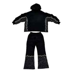 ชุดสเวตเตอร์ผ้าคอตตอนสีล้วนระบายอากาศได้ดีสวมใส่สบายเป็นมิตรกับสิ่งแวดล้อมลำลองสำหรับฤดูหนาวของผู้ชาย - Product Image 6