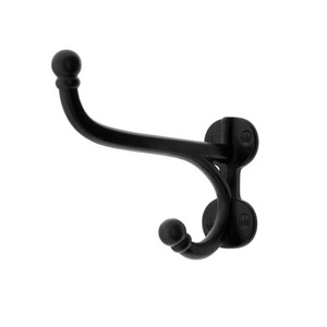 Natural <b>Black</b> Cast Iron Wall <b>Hooks</b> Mounted Coat <b>Hook</b> for Home Farmhouse Coats Bags Hats Towels Use - Product Image 1